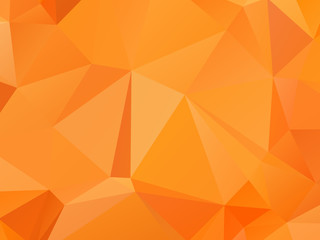 Orange Abstract Background Triangular Geometric Polygon