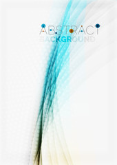 Corporate white background with gentle flowing waves