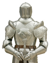 armure de chevalier sur fond blanc