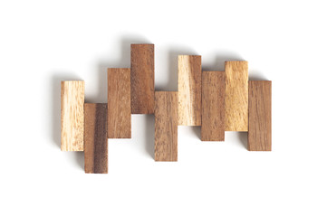 Abstract wood block