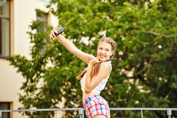Obraz premium Teen Girl selfie