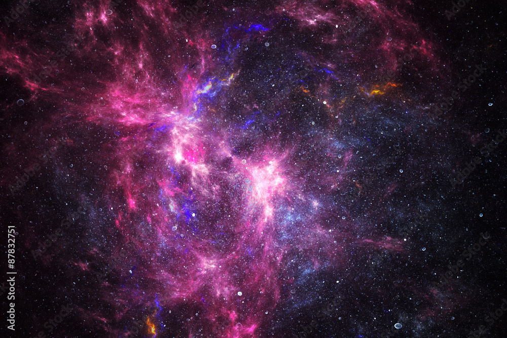 Canvas Prints deep space nebula with stars