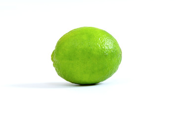 Citrus lime fruit on white background 