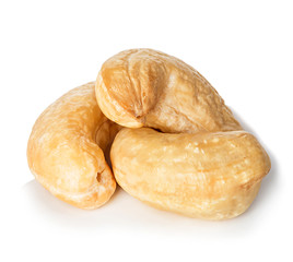Cashews nuts isolated on a white background