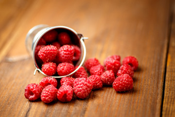 Fresh raspberries