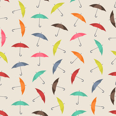 Seamless colorful background made of umbrella