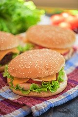 home made burgers