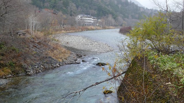 The View from Kappabashi Bridge. This image was taken in Kamikochi, Nagano Prefecture, Japan

