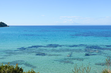 Beautiful turquoise transparent mediterranean sea