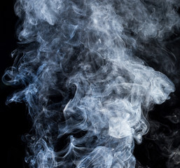 smoke on a black background