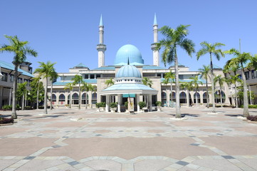 Sultan Haji Ahmad Shah Mosque a.k.a UIA Mosque in Gombak, Malaysia