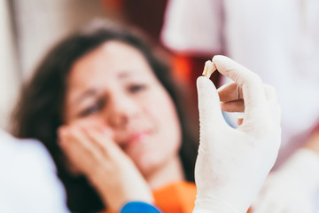 Female at the dentist