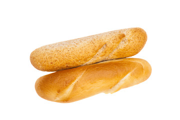 bread on white background