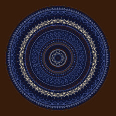 Fototapeta na wymiar Mandala. Sun pattern.