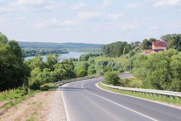 Landscape with the image of country road