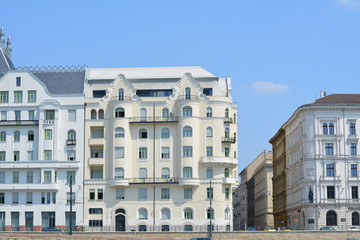 Fototapeta na wymiar Budapest city houses