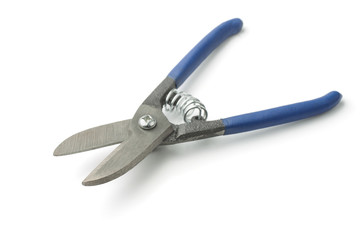 Metal snips isolated on white