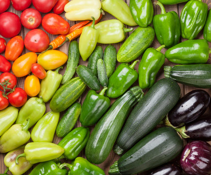 Fototapeta Fresh farmers garden vegetables