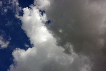 clouds and blue sky. Closing sky cloud