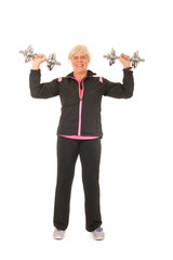 Obraz premium Senior woman fitness