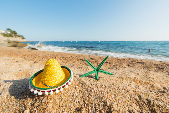 Spanish Sombrero At The Beach