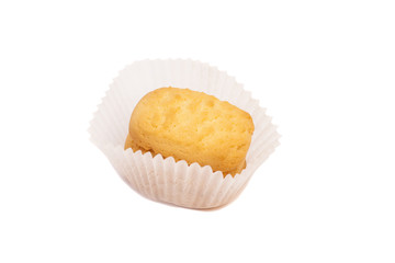 Cookie on white background