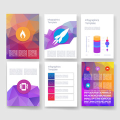 Templates. Design Set of Web, Mail, Brochures. Mobile