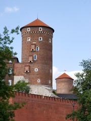 Sandomierska tower as part of Wawel castle