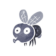 retro cartoon fly
