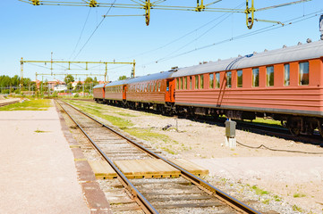 Obraz premium At the train station