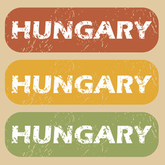Vintage Hungary stamp set