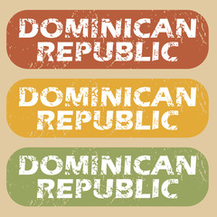 Vintage Dominican Republic stamp set