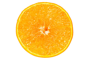 Fresh orange isolated on white background