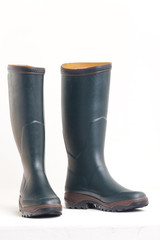 green rubber boots