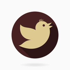 Flying Bird Vector Flat Icon