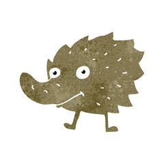 retro cartoon funny little monster