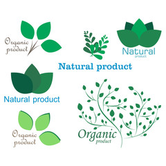 Various nature icon templates for designs.