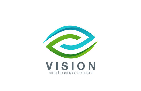 Eye Logo abstract design vector template...Business Technology v