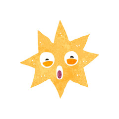 retro cartoon star