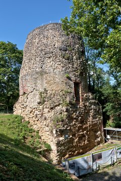 Mainz, der Drususstein in der Zitadelle (Juli 2015)