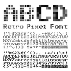 Fototapeta premium Pixel font