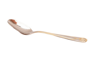 metal spoon isolated on a white background