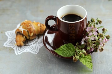 coffee and croissant