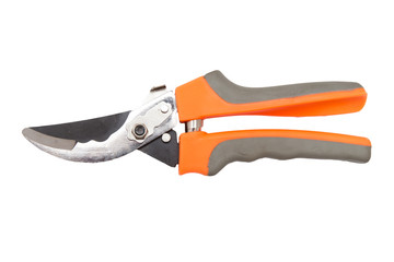 secateurs on a white background
