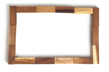 Abstract frame wood block