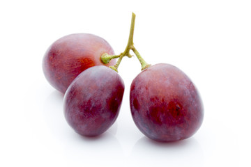 Grape on the white background. Fresh  berry.
