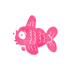 retro cartoon fish