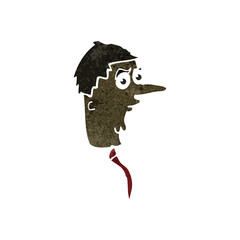 retro cartoon office man