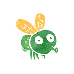 retro cartoon fly