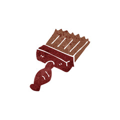 retro cartoon paint brush